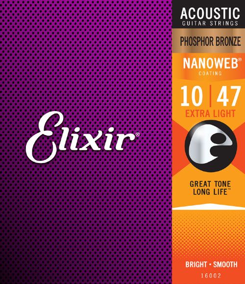 Elixir 16002 Nanoweb Phosphor Bronze .010-.047