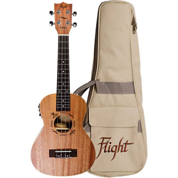 Flight DUC323 CEQ Mahagony Concert Ukulele
