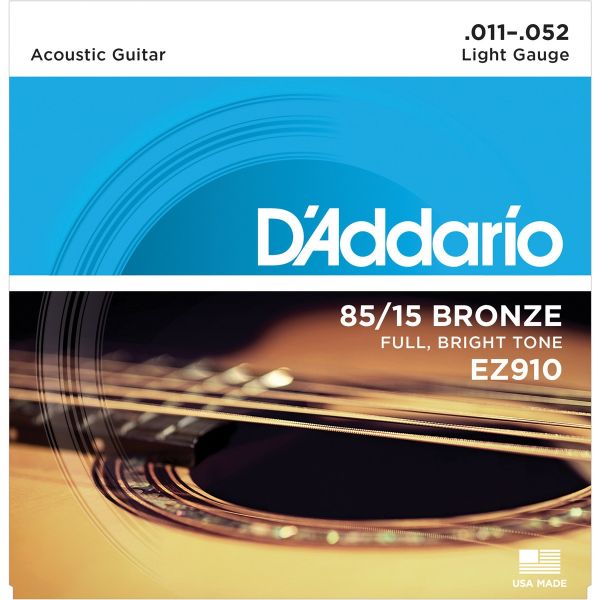 D'addario EJ16 Phosphor Bronze  Light, 12-53