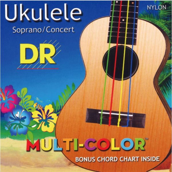 DR Strings Multi-Color Ukulele Strings 