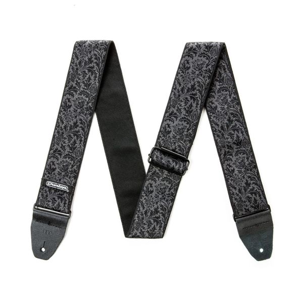 Jim Dunlop D67-14 Jacquard Black Thistle Strap