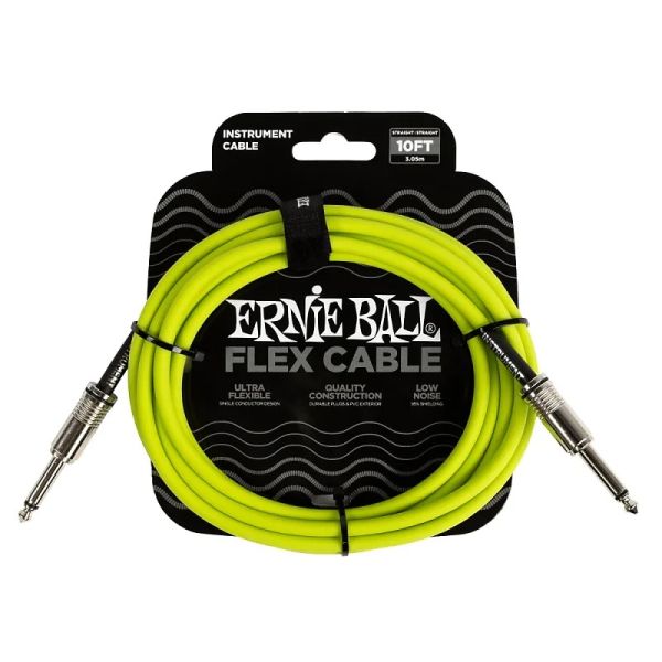 Ernie Ball 6414 Flex Green 3m Instrument Cable