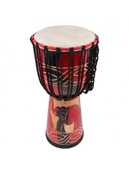 TERRIS TD4-8 Red/Blk 8" Djembe