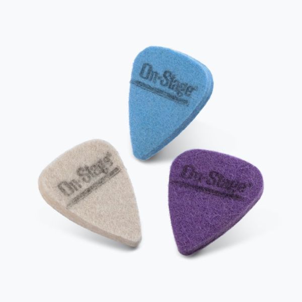 On Stage UPK300 FELT UKULELE PICKS 3 PK