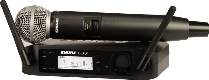 Shure GLXD24E SM58 - Bežični mikrofon (sistem)